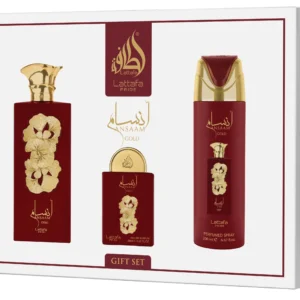 giftset ansaam gold 3pc unisex